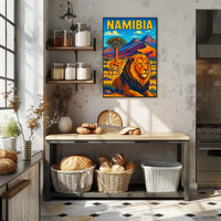 Namibia Wildlife Adventure Poster