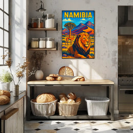 Namibia Wildlife Adventure Poster