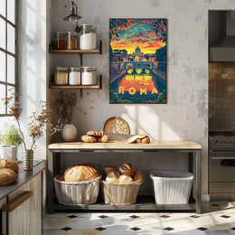Rome's Majestic Architecture Featured Travel Poster