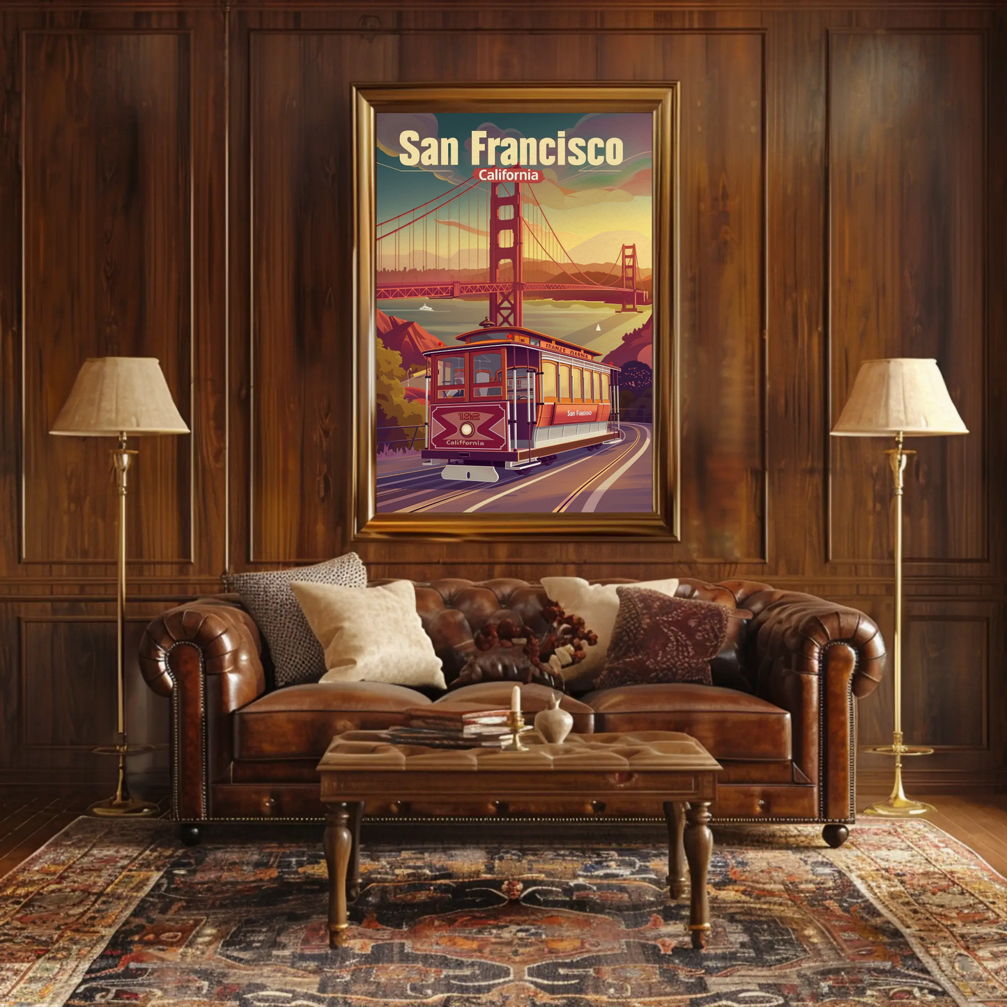 Golden Gate Bridge San Francisco Travel Poster