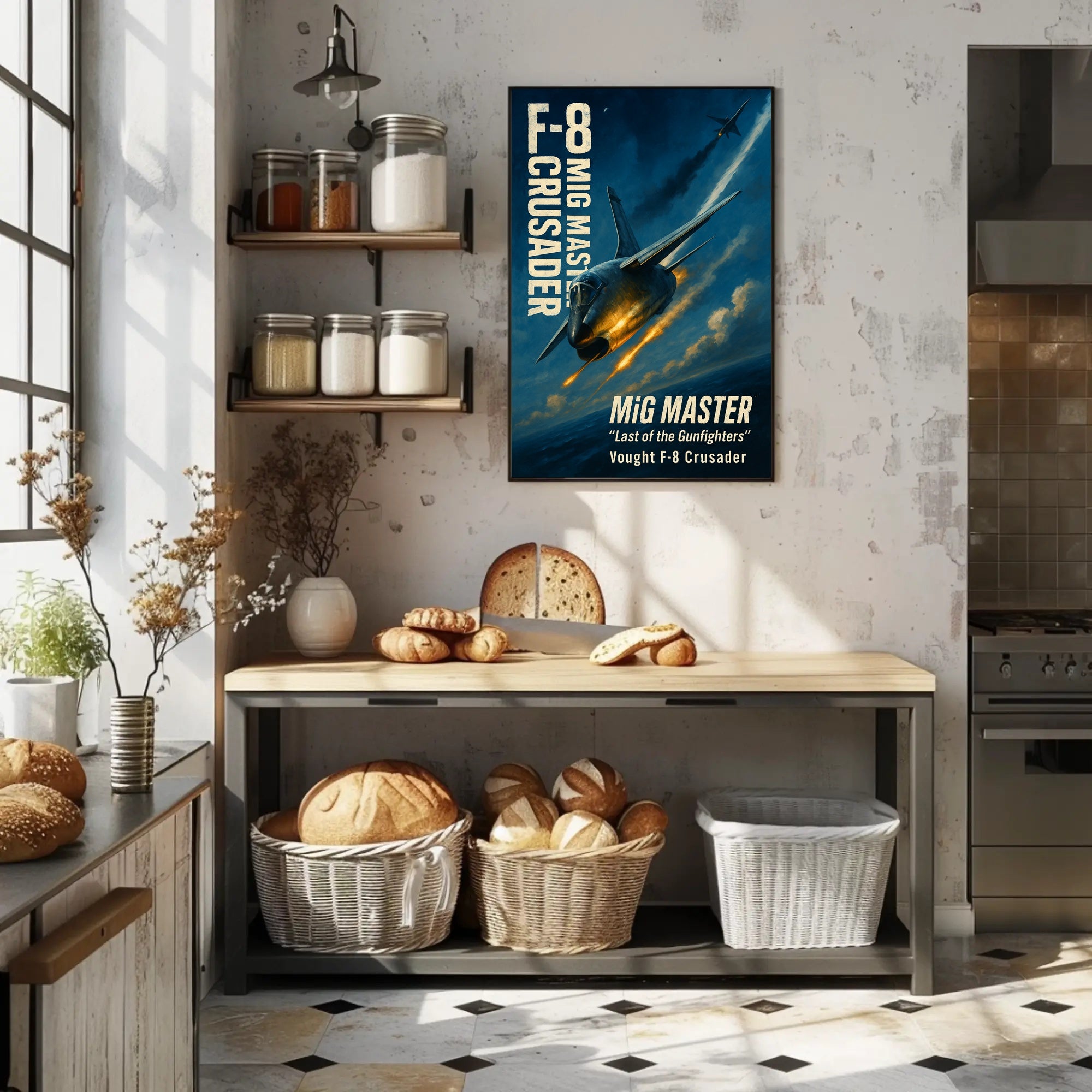 MiG MASTER Vought F-8 Crusader Poster