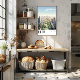 New York Central Park Cityscape Poster Modern Wall Art