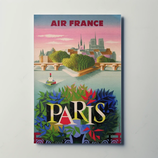 Air France Paris - Vintage Travel Poster