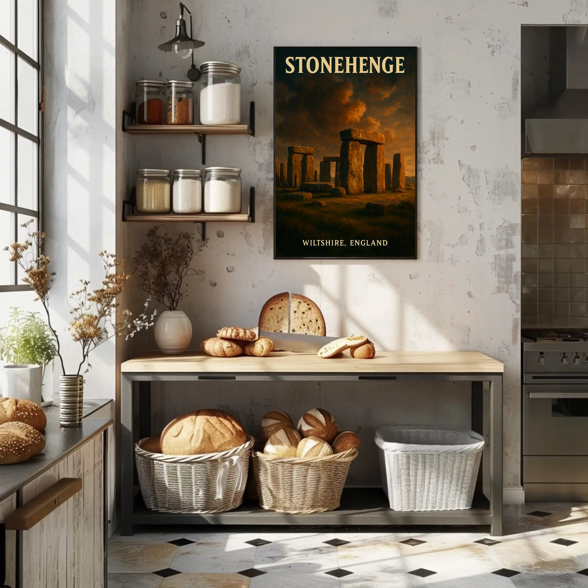 Stonehenge Vintage British Heritage Collectors Poster