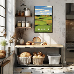 Erin Hills Golf Course Landscape Sports Poster