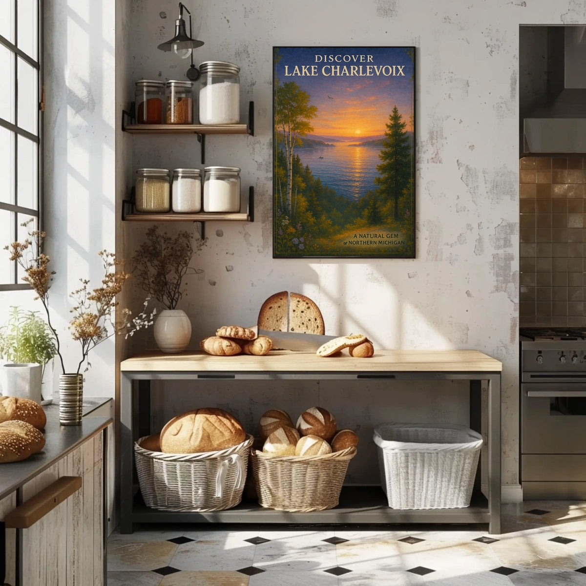 Discover Lake Charlevoix Travel Poster