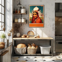 Elegance at the Taj Mahal Poster