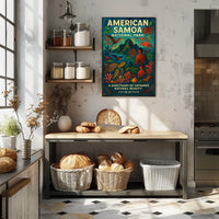 American Samoa National Park Artistic Travel Poster
