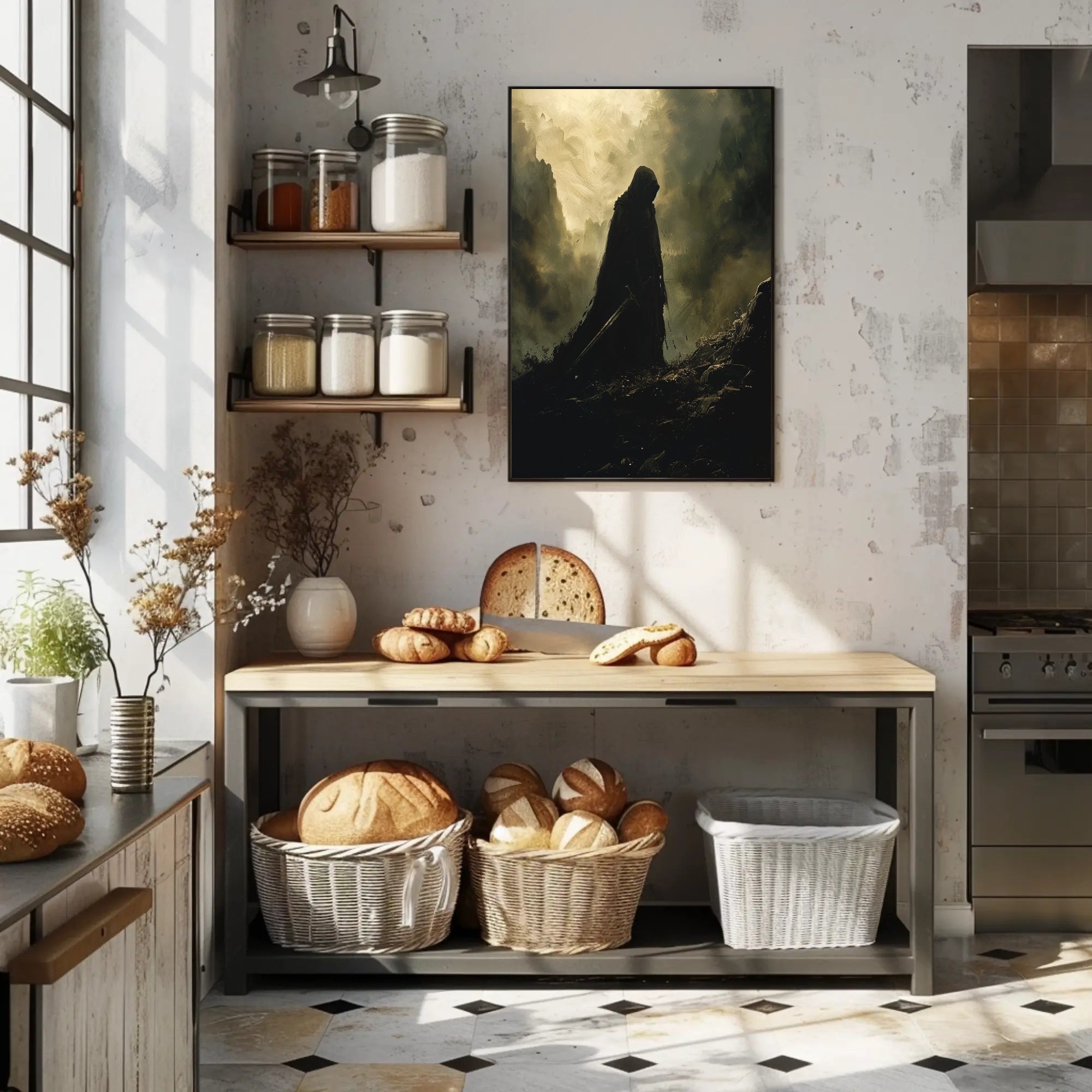 The Shadowed Wanderer Art Print Poster for Home Decor Lovers PosterGoat