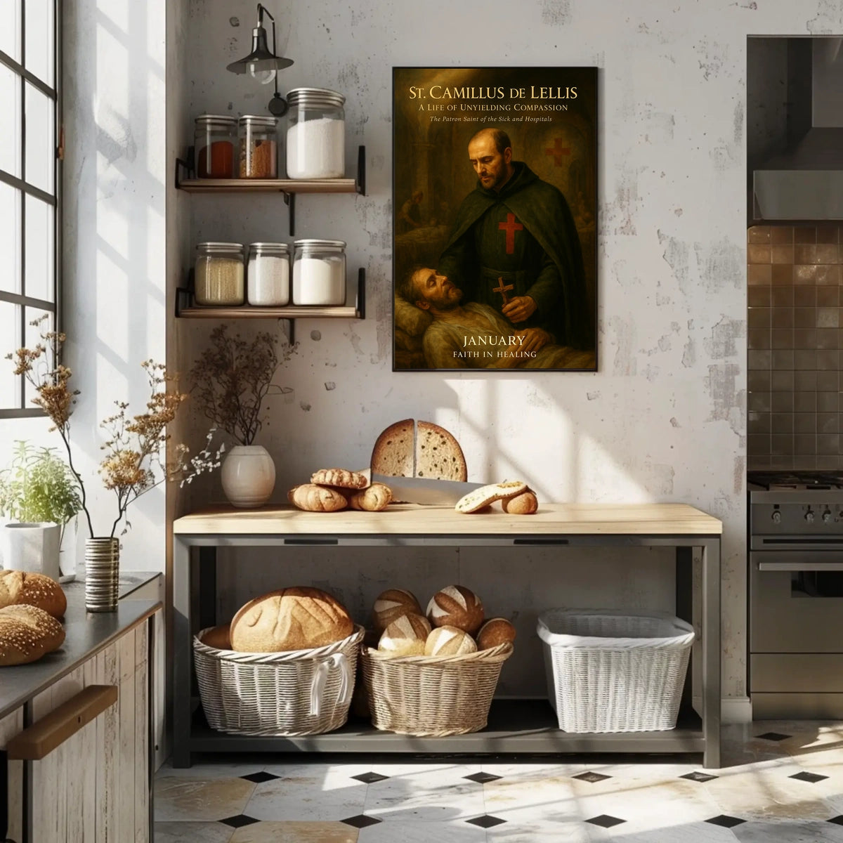 St. Camillus de Lellis Patron of the Sick and Hospitals Poster