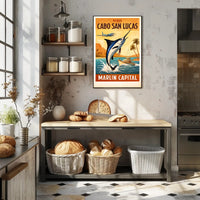 Visit Cabo San Lucas Marlin Capital Poster PosterGoat
