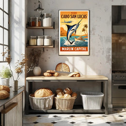 Visit Cabo San Lucas Marlin Capital Poster PosterGoat
