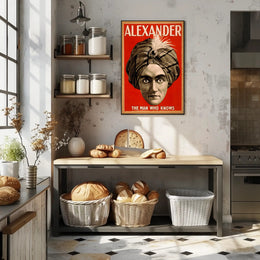 Alexander the Man Who Knows Vintage Magic Poster