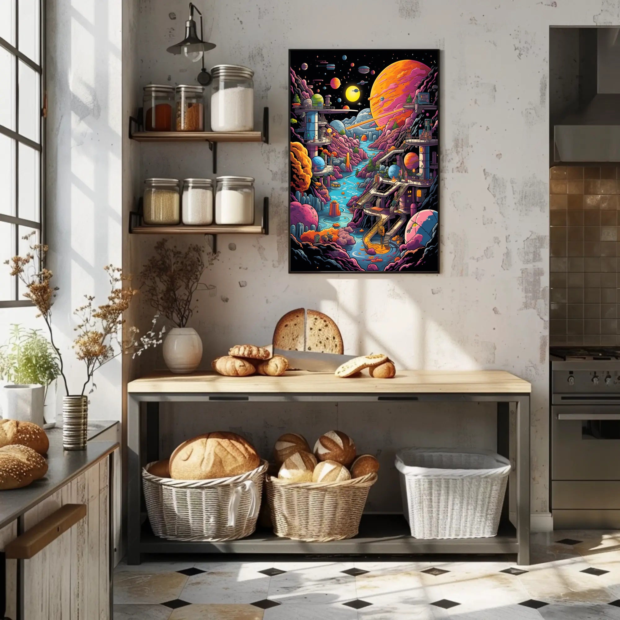 Cosmic Landscape Adventure Poster PosterGoat