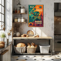 Thailand Adventure Vintage Travel Poster PosterGoat