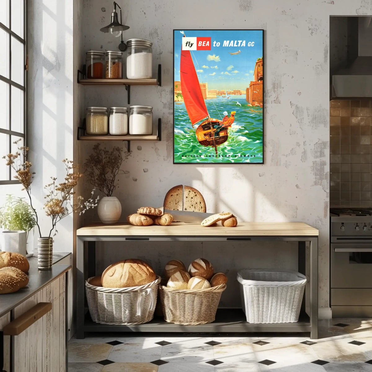 Fly Bea To Malta Poster