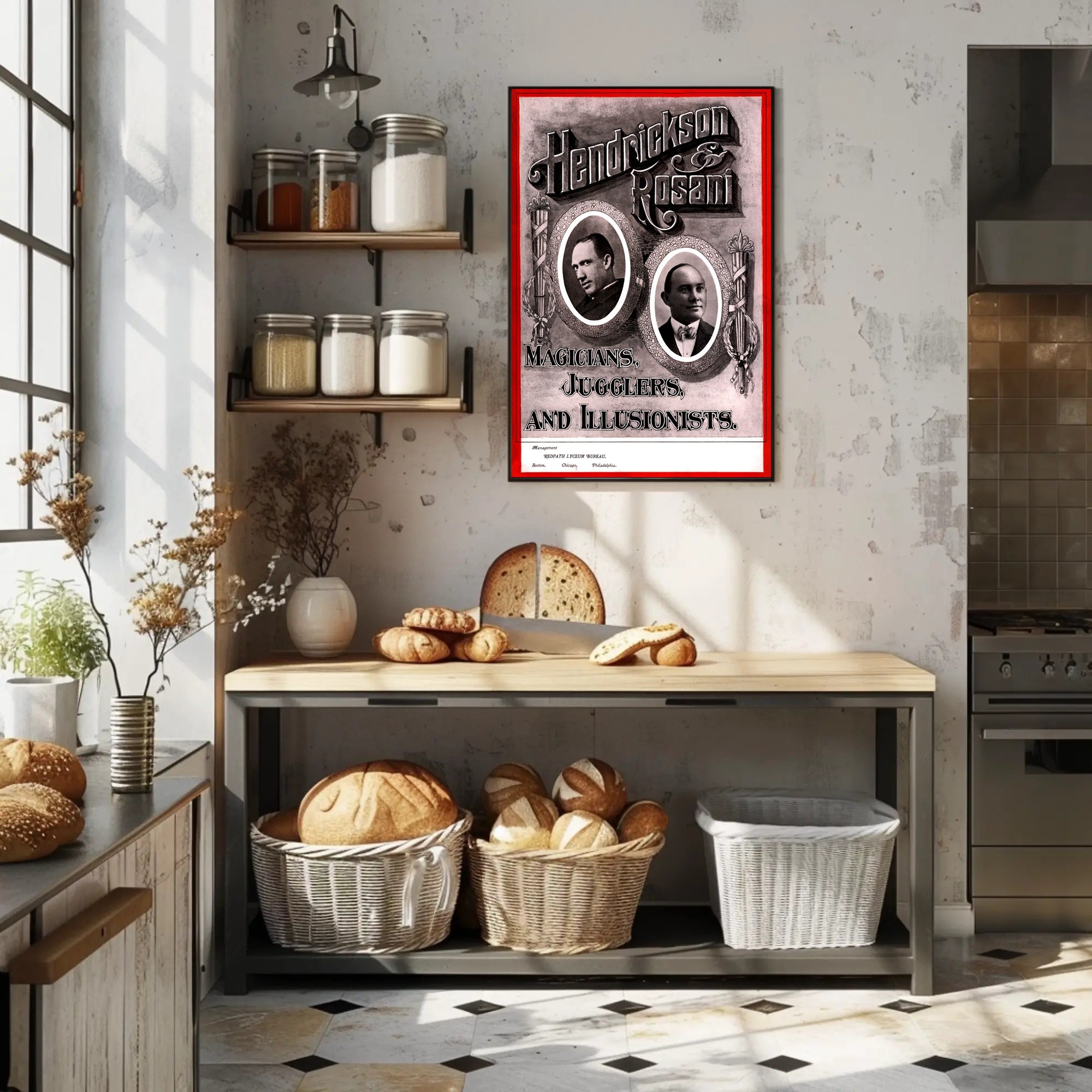 Vintage Magic Show Poster with Charm - Cultural or Heritage Poster