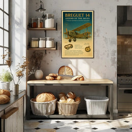 Legend of the Skies Breguet 14 Poster PosterGoat