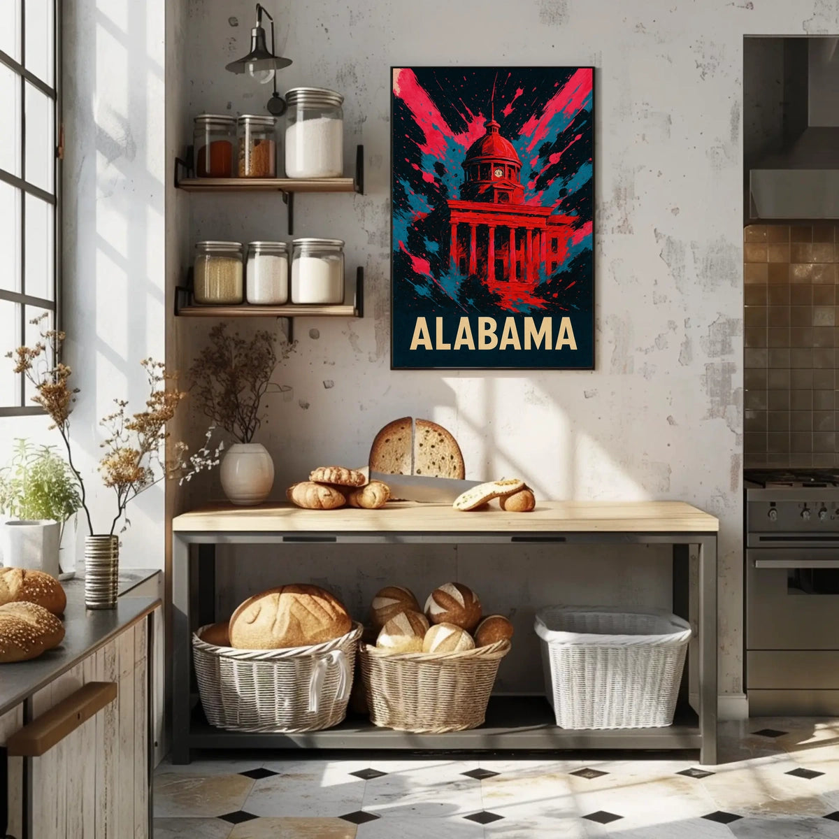 Alabama Capitol Art Poster