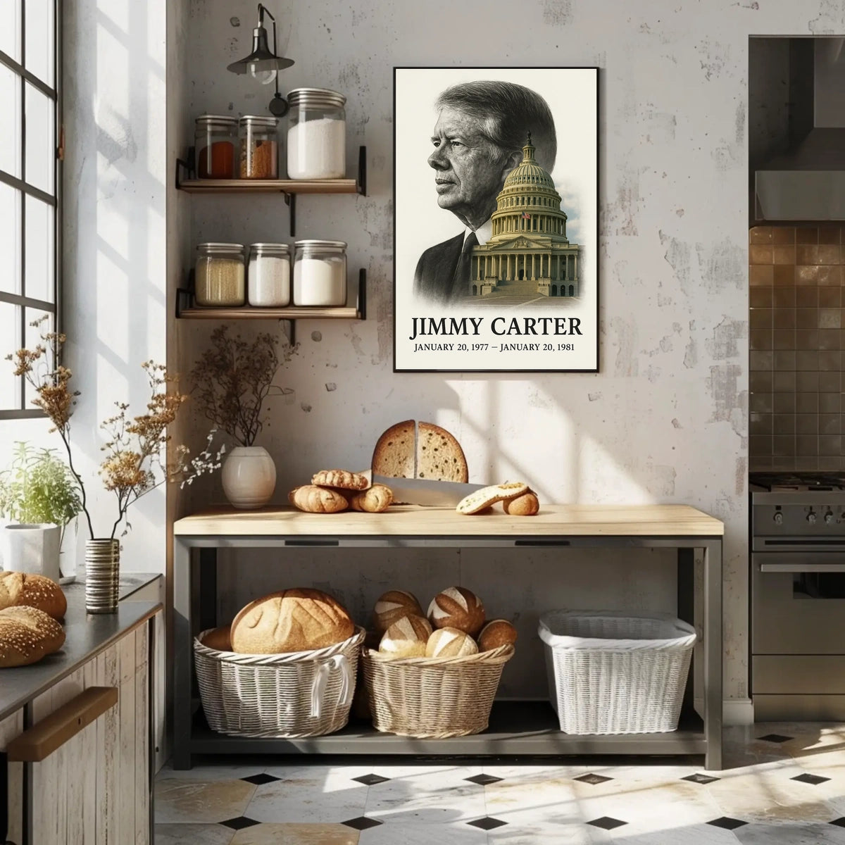 Jimmy Carter 39th President of the United States Reflections Poster