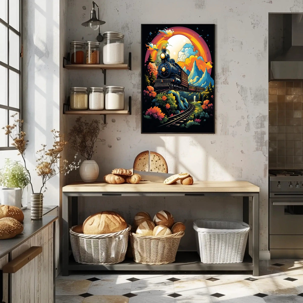 Journey Through A Vibrant Landscape Poster