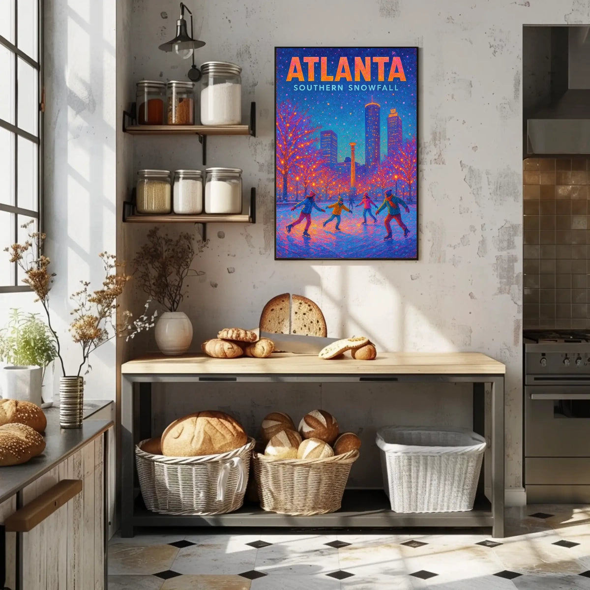 Atlanta Southern Snowfall Poster