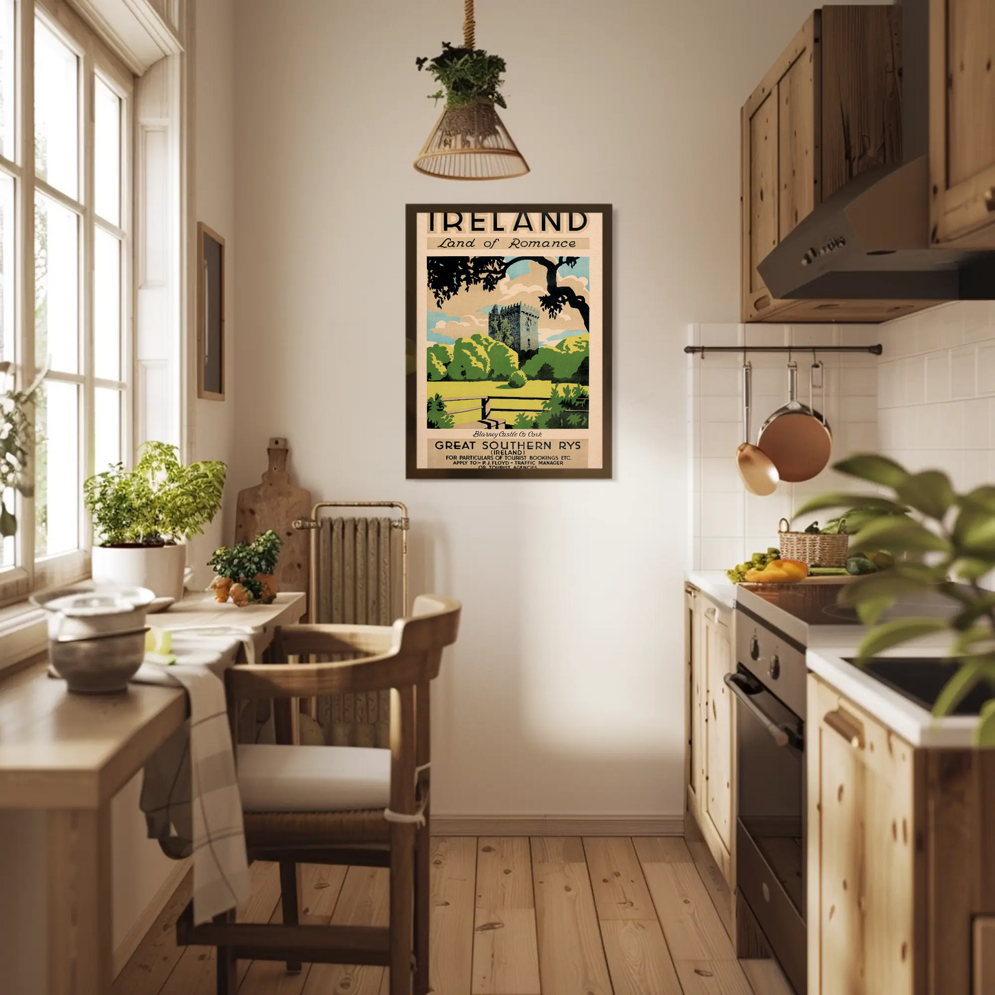 Ireland - Land of Romance Vintage Travel Poster