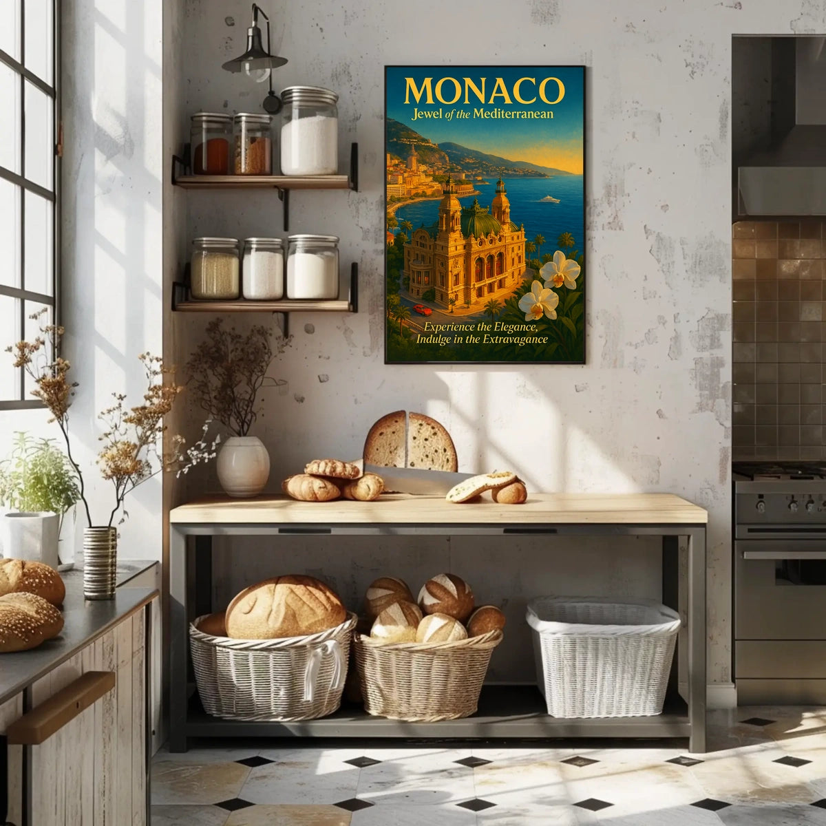 Monaco Jewel of the Mediterranean Poster