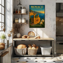 Monaco Jewel of the Mediterranean Poster