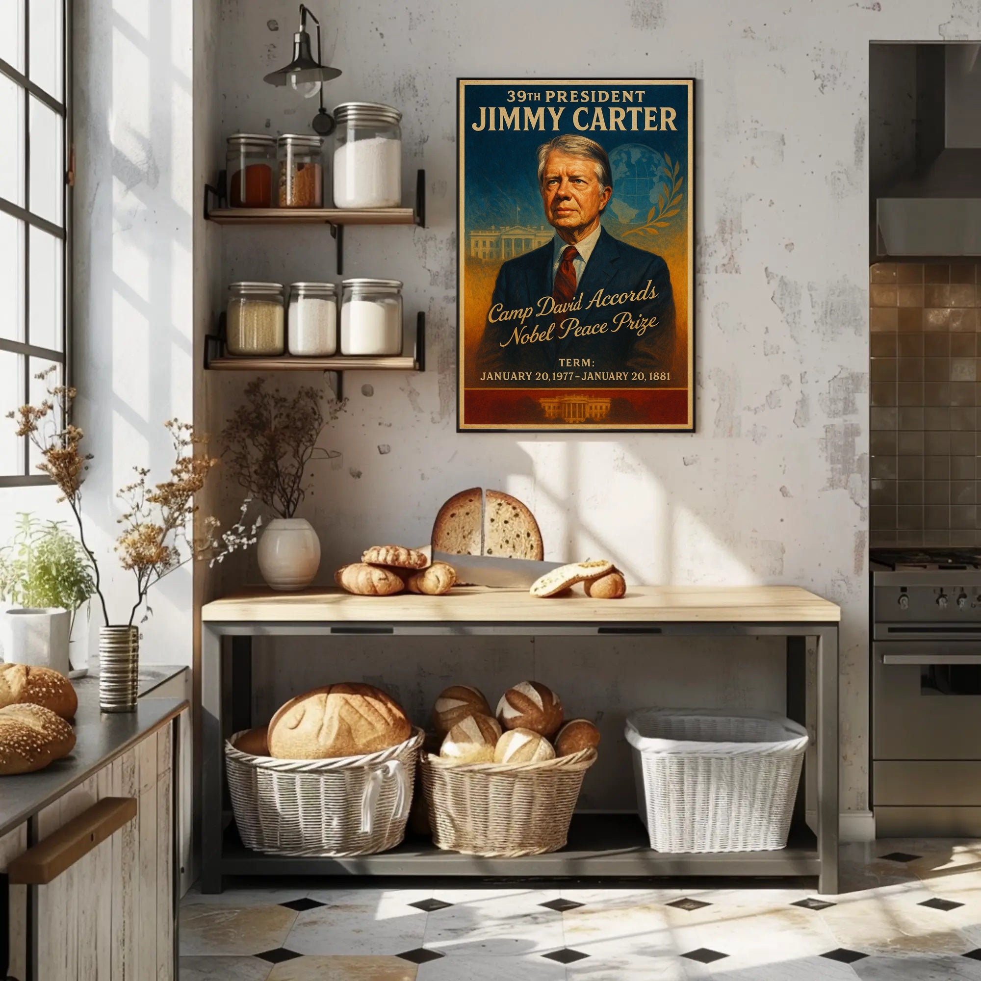 Jimmy Carter Legacy Vintage Presidential Poster