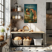 American Icons Vintage Art Poster - Cultural or Heritage Poster