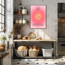 Leo Zodiac Sign Art: Inspiring Space or Astronomy Poster PosterGoat