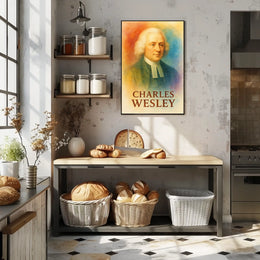 Charles Wesley Heritage Poster: Classic 18th-Century Portrait Art