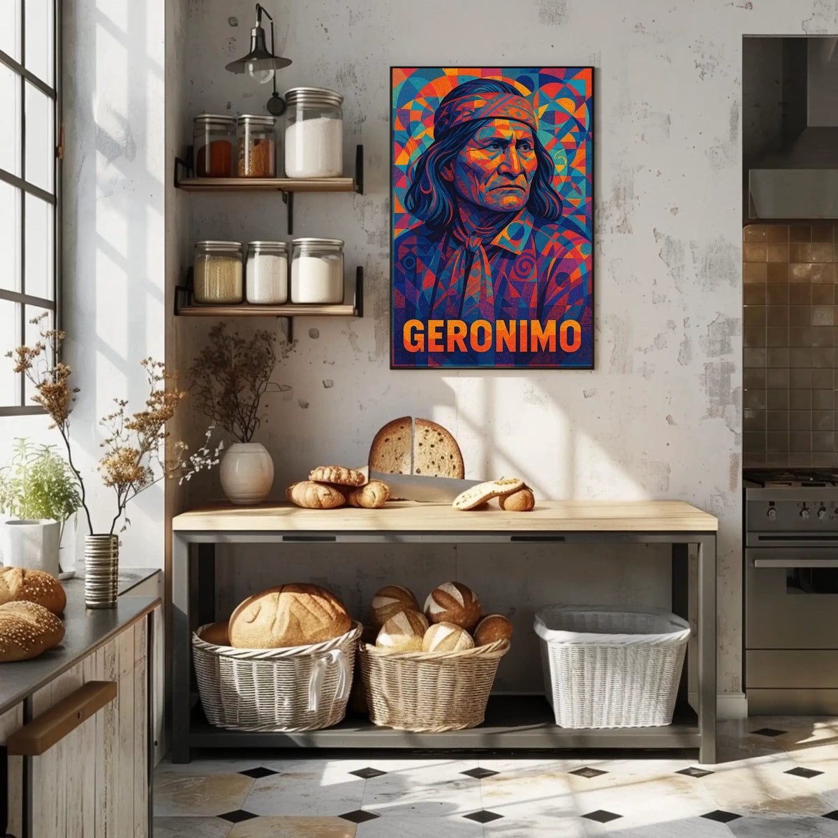 Geronimo Vibrant Tribute Poster