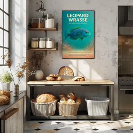 Leopard Wrasse A Vibrant Reef Poster