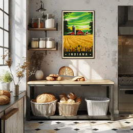 Indiana Farm Landscape Poster