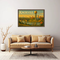 Knoxville Travel Poster Gateway to the Smokies