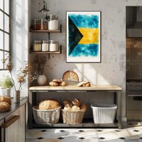 Vibrant Watercolor Flag Poster