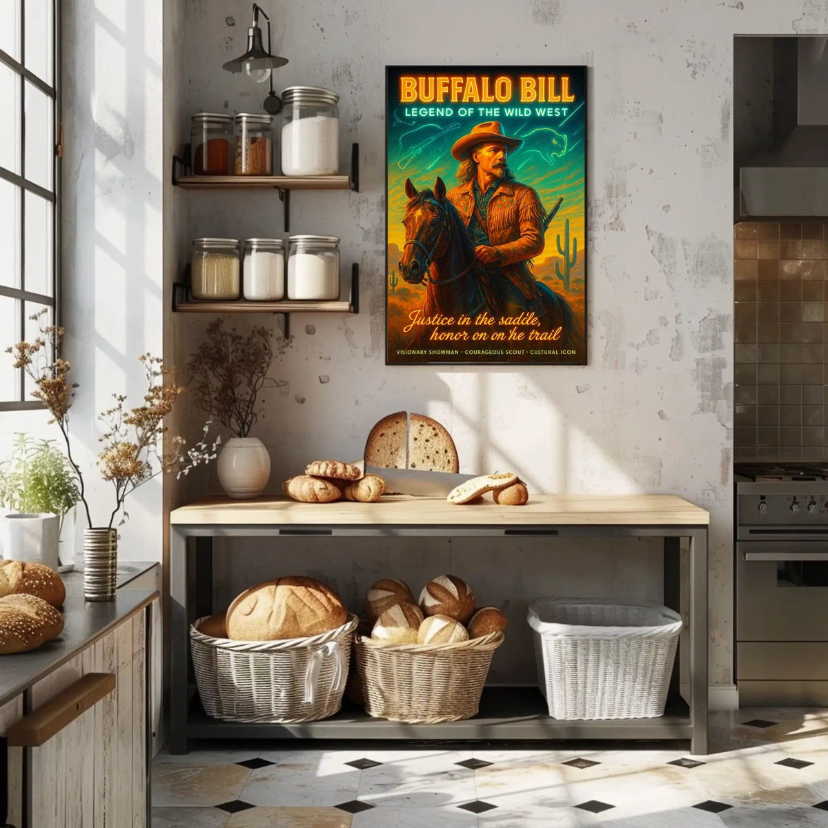 Legendary Wild West Cowboy Adventure Cultural or Heritage Poster