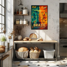 Brazilian Adventure Christ the Redeemer Travel Poster PosterGoat