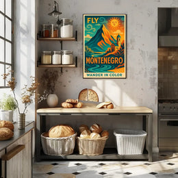 Montenegro Adventure Vintage Travel Poster PosterGoat