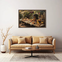 Mediterranean Feast: Rustic Celebration Art Poster