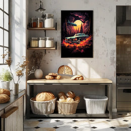 Retro Futurism In Motion Retro Poster