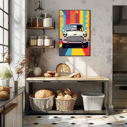 Retro Car Vibes Poster PosterGoat