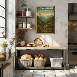 Shenandoah National Park Vintage Landscape National Park Poster