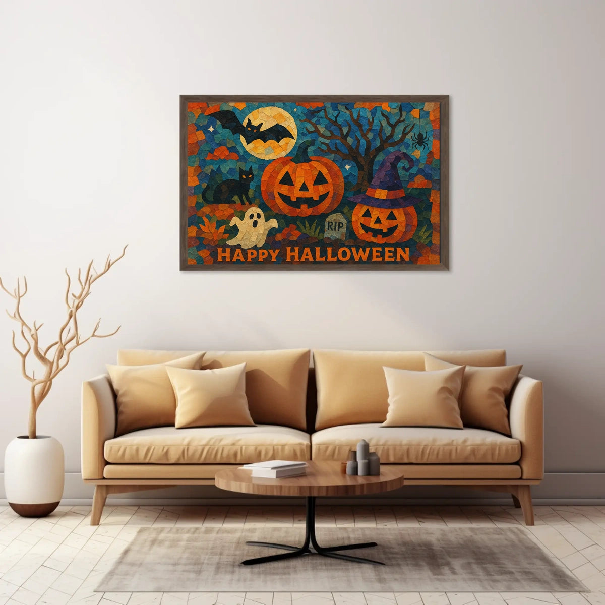 Halloween Urban Nightscape Cinematic Poster