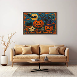 Halloween Urban Nightscape Cinematic Poster
