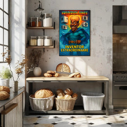 Frederick Jones Superhero Inventor Educational or Infographic Poster PosterGoat