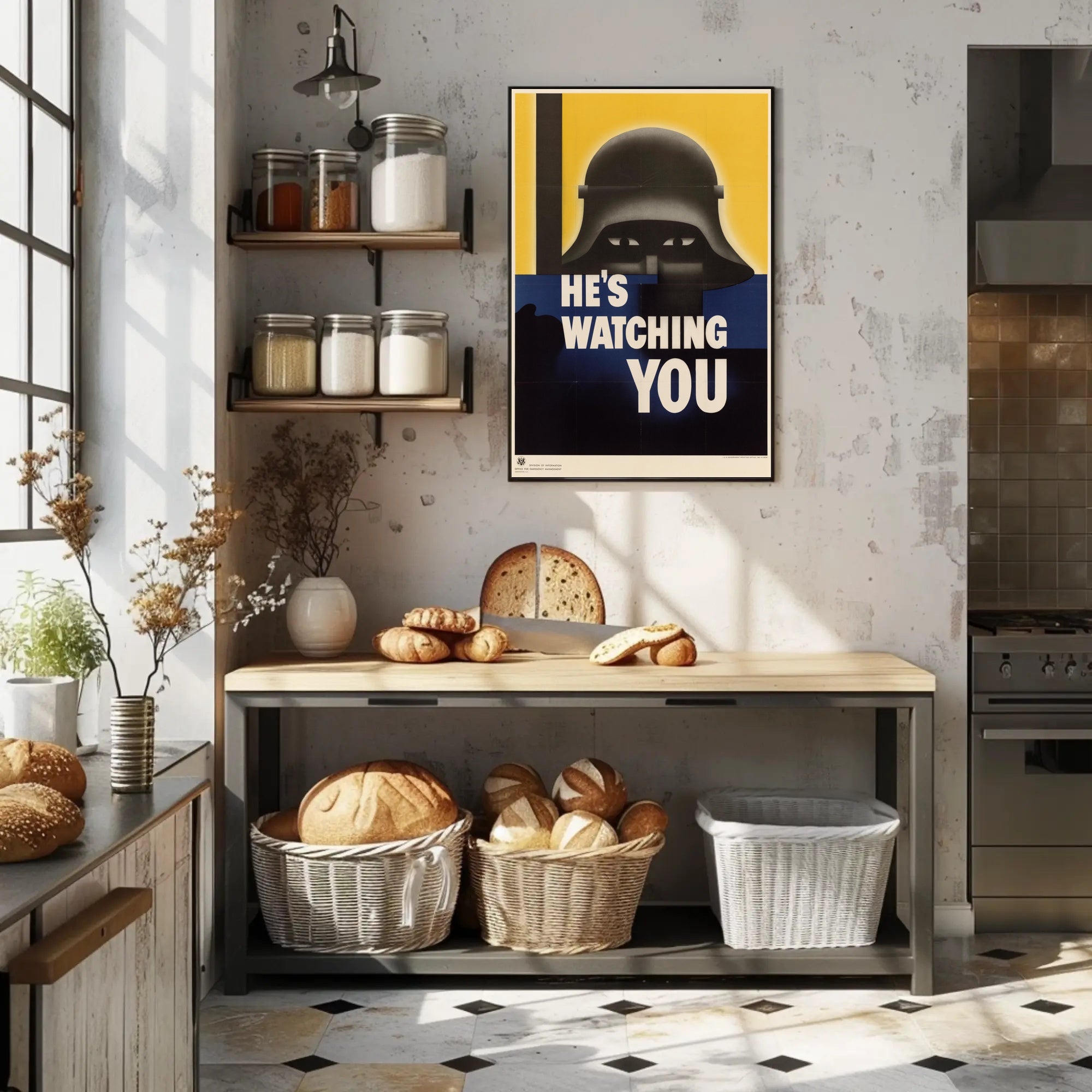 He's Watching You Poster PosterGoat