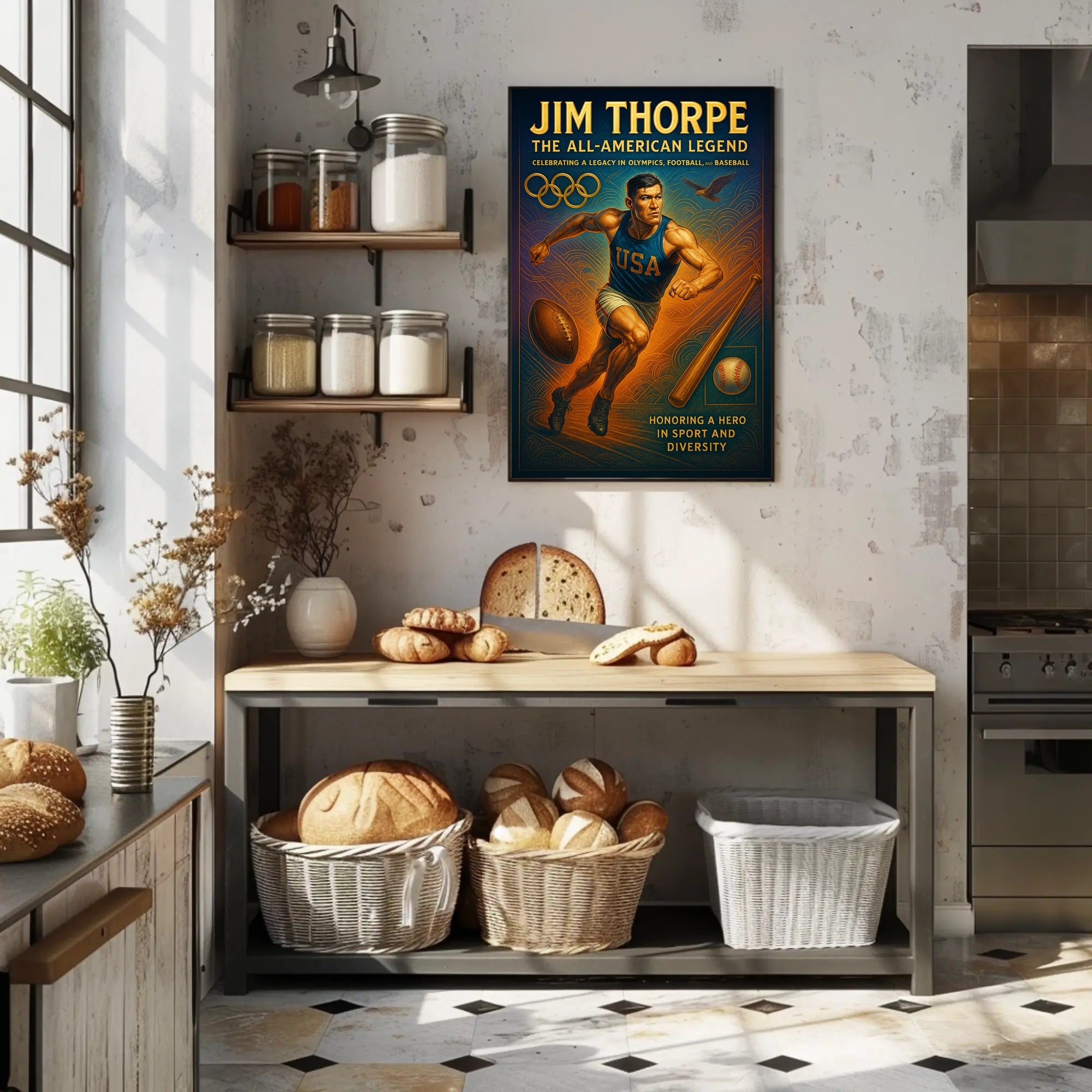 Jim Thorpe The All-American Legend Poster PosterGoat